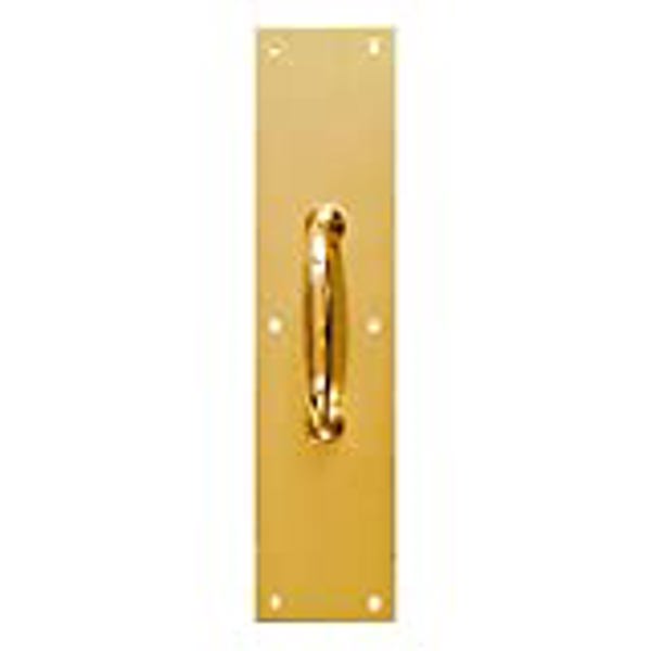 National Hardware V1984 Pull Plate 3-1/2 In x 15 In Aluminum Brass