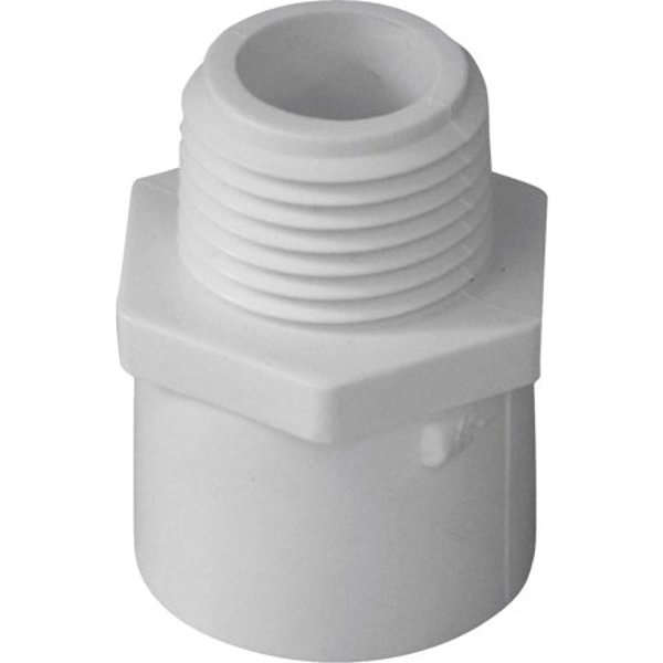 Genova Products 30412 Reducing Male Slip X MIP Adapter PVC 2 In X 1-1/2 In Red