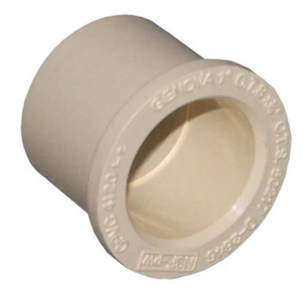NIBCO INC T00230D Pipe Bushing 3/4X1/2 In CPVC Reducing Spigot x Slip Schedule 40 Red