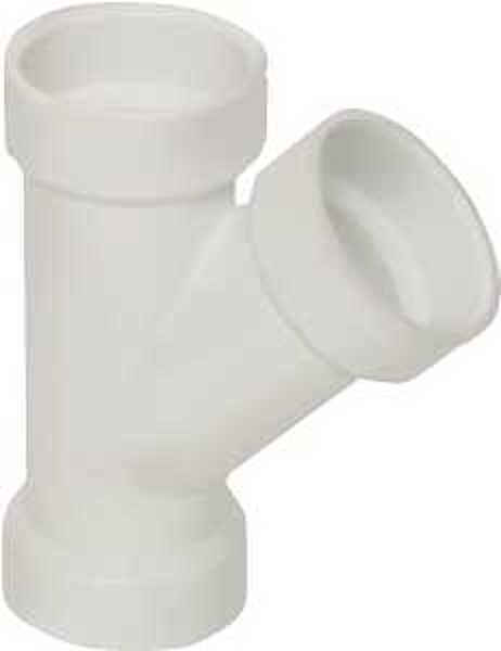 IPEX USA LLC-CANPLAS 71015 Wye PVC DWV Hub 1-1/2 In Schedule 40 White