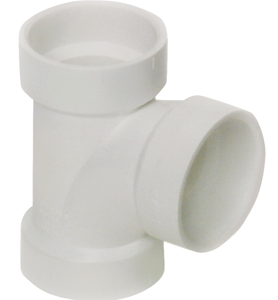 IPEX USA LLC-CANPLAS 192151L Sanitary Pipe Tee 1.5 In DWV Hub Sch 40 PVC White