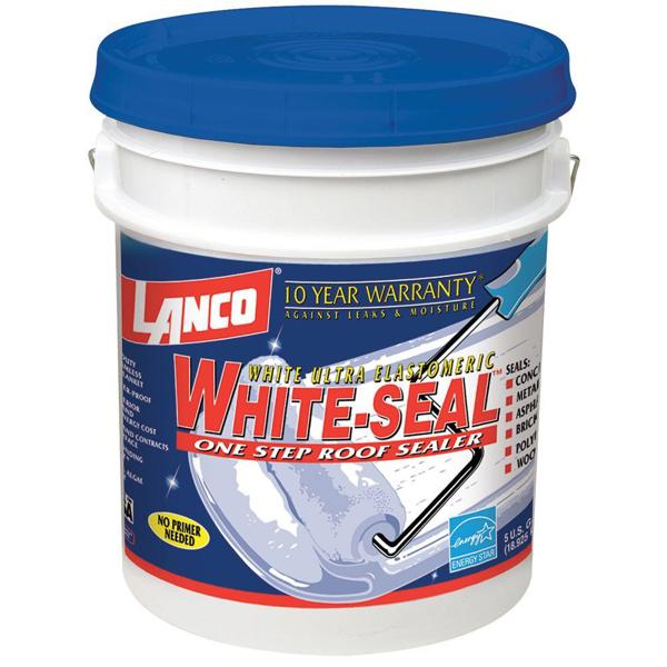 LANCO & HARRIS RC-865-2 Roof Coating 5 Gal White Seal Waterproofer