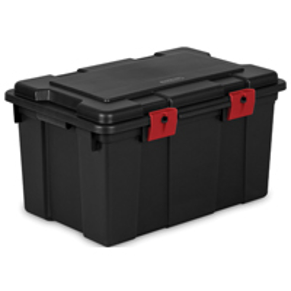 Sterilite 18419004 Black Storage Container 16 Gal Capacity
