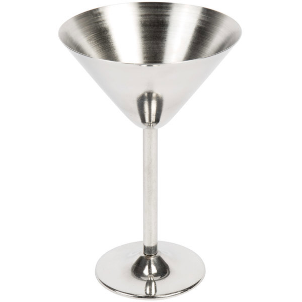Tablecraft MCSS10 Martini Cup 10 Oz Stainless Steel