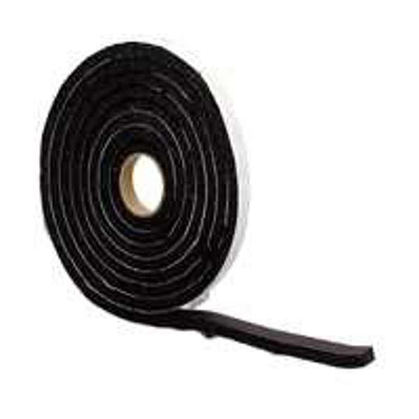 M-D Building Products 06593 Rubber Weatherstrip Tape 3/4 In x 1 In Black