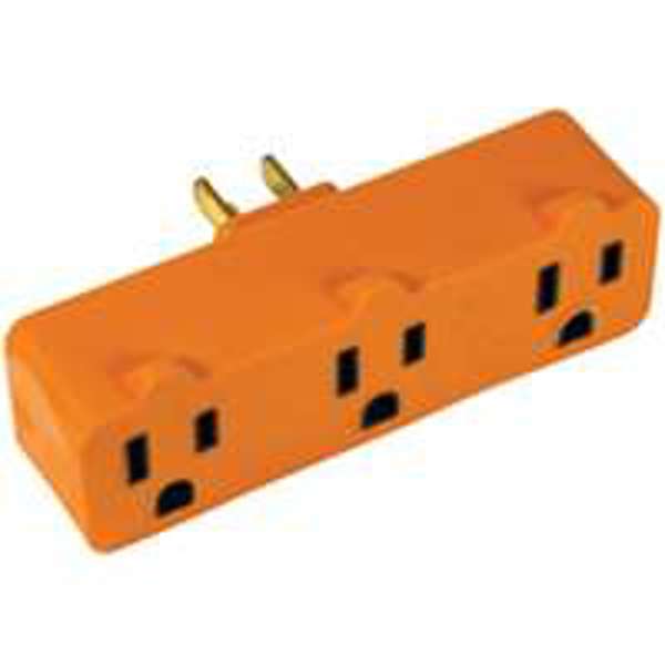 POWERZONE ORAD0100 Triple Tap Outlet Orange