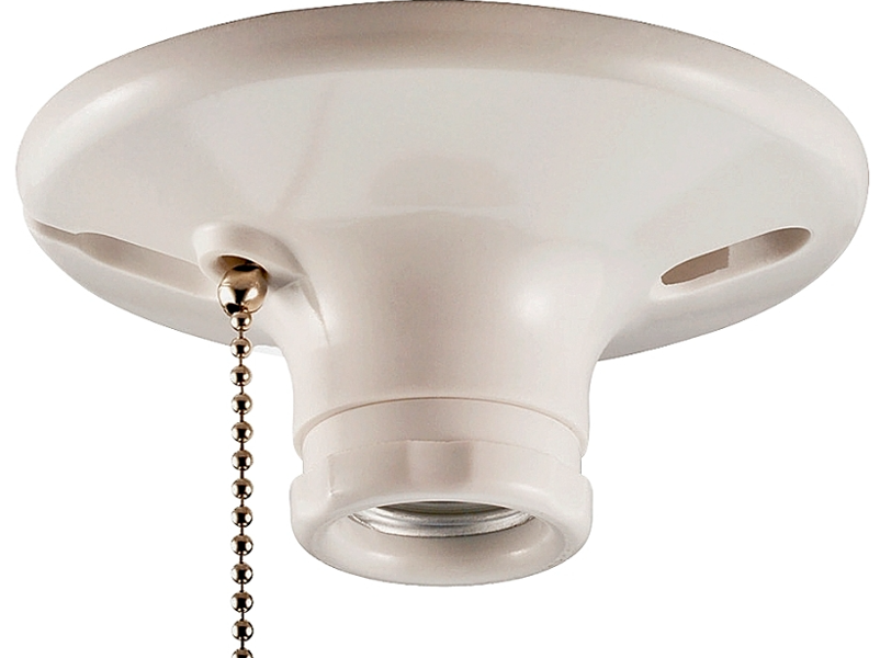 EATON-COOPER WIRING S759W-CD-SP Ceiling Lampholder 660 Watts Medium Thermoset Plastic White