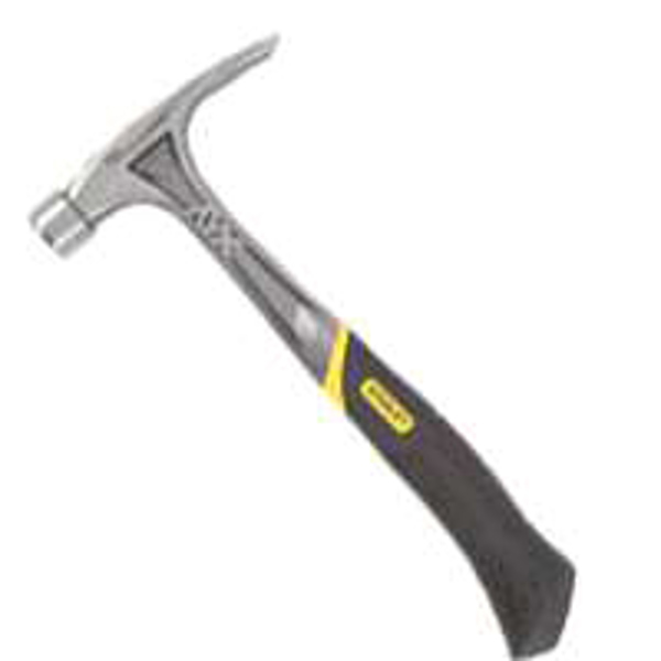 STANLEY TOOLS 51-169 Claw Framing Hammer 28 Oz 1-3/8 In Steel Antivibe Handle Checkered Face