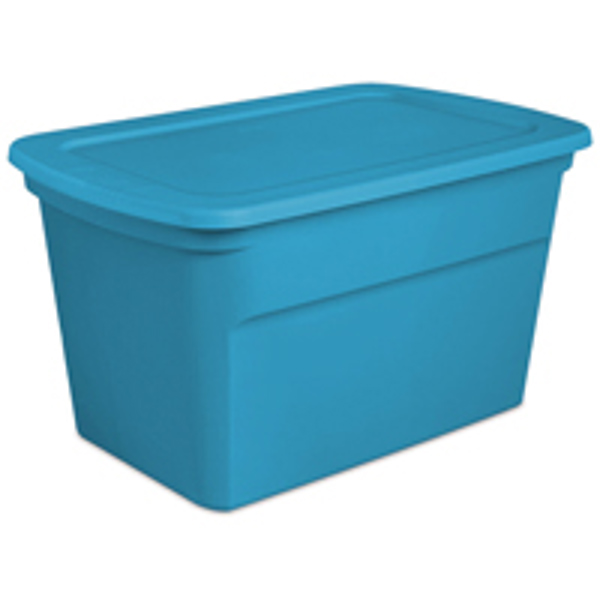 Sterilite I03073 Box Tote 30 Gal Blue