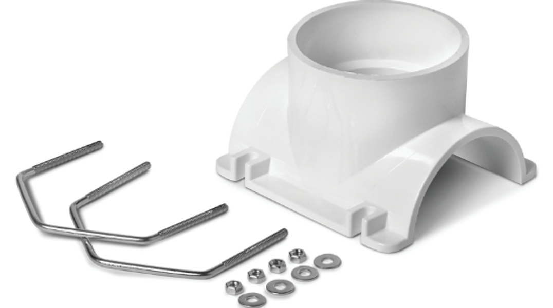Oatey 43791 Saddle Tee Kit 4x2 In Black/White