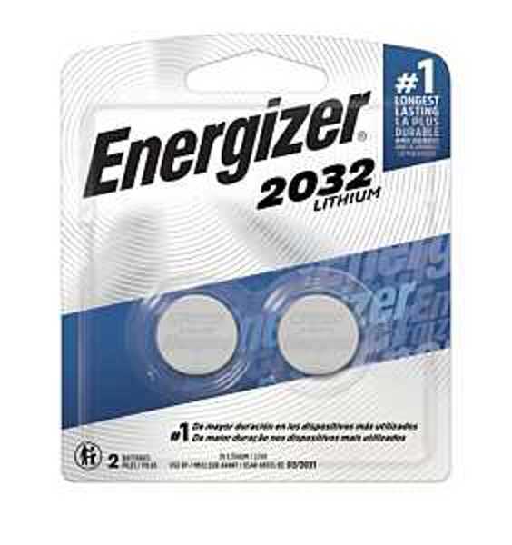 Energizer Battery 2032BP-2 Watch Battery 3V 2 Pack