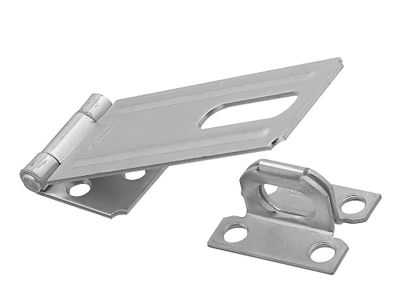 National Hardware N102-384 Safety Hasps 4-1/2 In Zinc Plated Steel 1-1/2 In Shackle 0.44 In Diameter