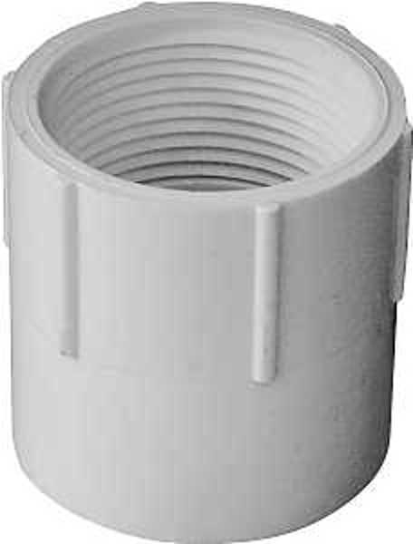 LASCO 435562 Pipe Adapter 1-1/4 In Female Slip X FIP Sch 40 PVC