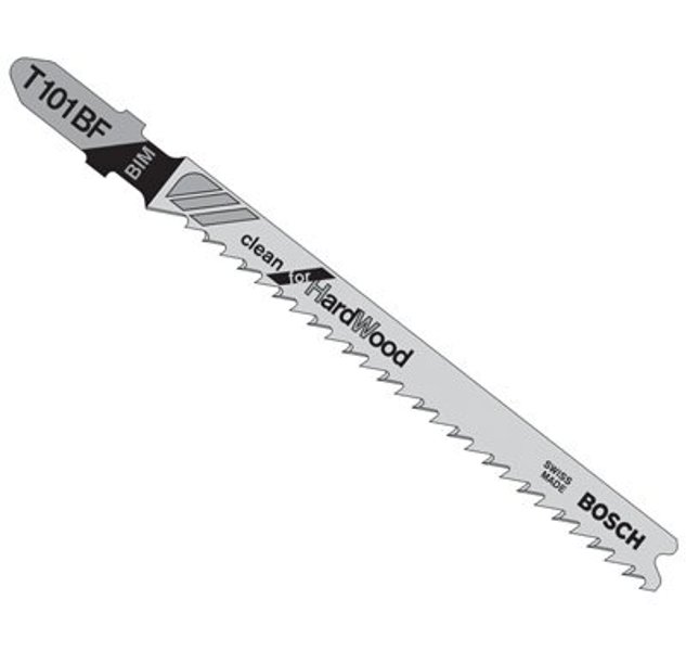 Bosch T101BF Jigsaw Blade 5 Pack 10 TPI Hardwood