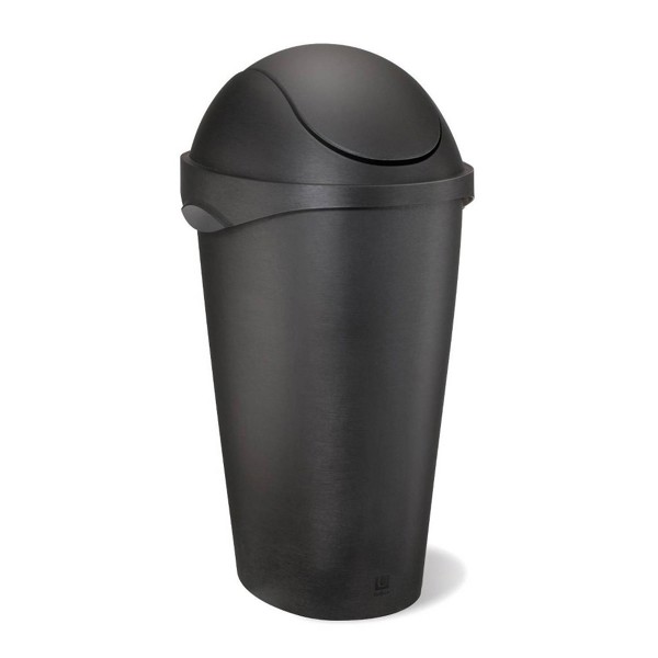 Umbra 086300-040 Waste Can 45 Qt Swinger Plastic Black