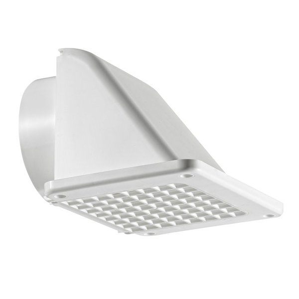 Lambro Industries 144W-R / 164W Under Eave Vent 8.91 X 7.63 In White