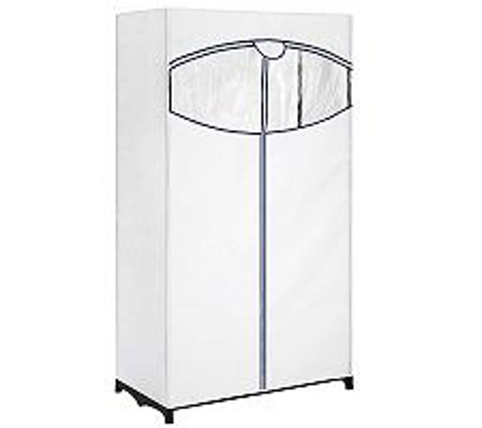 Whitmor 6822 Clothes Closet 36 Inch Fabric White Storage Organizer