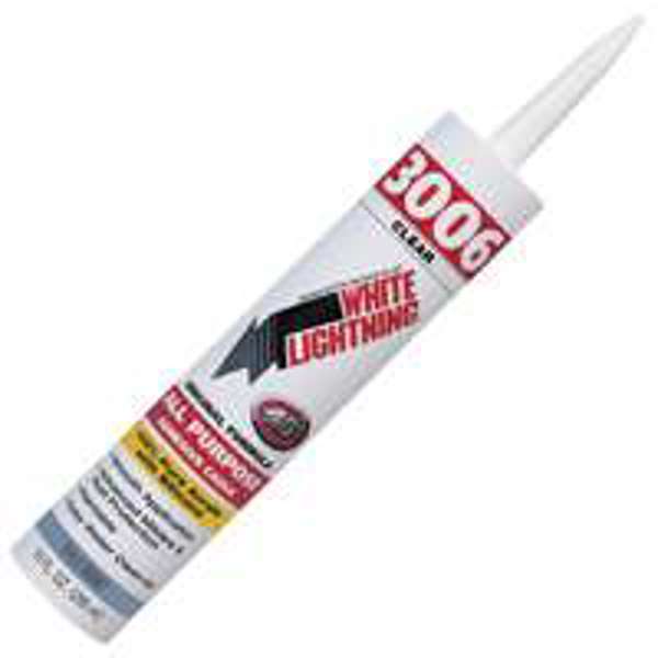 White Lightning 01010/S3005 Almond Caulk 10 Oz