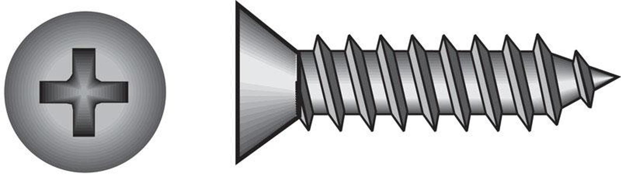 Hillman Group 823542 Flat Head Phillips Sheet Metal Screw 14 X 1-1/2 In