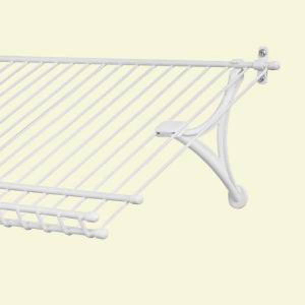 ClosetMaid 671300 Shoe Support Bracket for Wire Shelving White Resin
