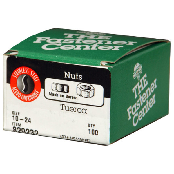 Hillman Group 829232 Nut Screw Machine 10-2 10-24 Hex Machine Screw Nut Coarse and Fine Thread