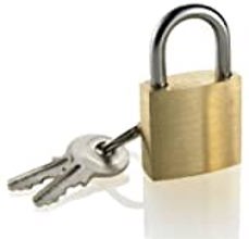 TS2A01X Small Brass Padlock 2 Pack