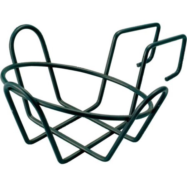 Landscapers Select GB-4326 Round Planter Railing Bracket Steel Black Powder Coated
