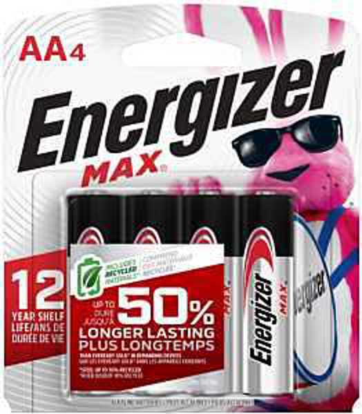 Energizer Battery CELD01132 Alkaline Battery Pack of 4