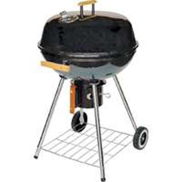 Omaha DFKP22443L Charcoal Grill 22.5 Inch Square Black Heavy Duty