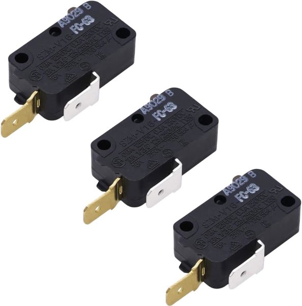 Whirlpool Repair Parts WPW10269458 Microswitch NC 16Amp V15T16-CC200