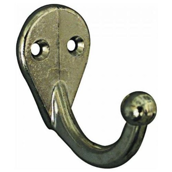 National Hardware N199-190 Single Cloth Hook 35 Lb Zinc Nickel