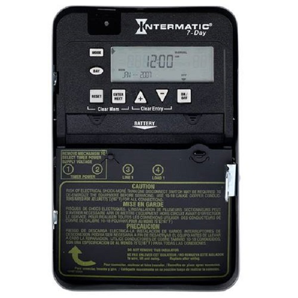 Intermatic Inc ET1705C 7-Day Single Pole Timer Switch