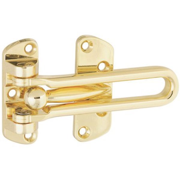 National Hardware N199-679 Door Security Guard 4 8 In Length 2 1/2 In Width Brass