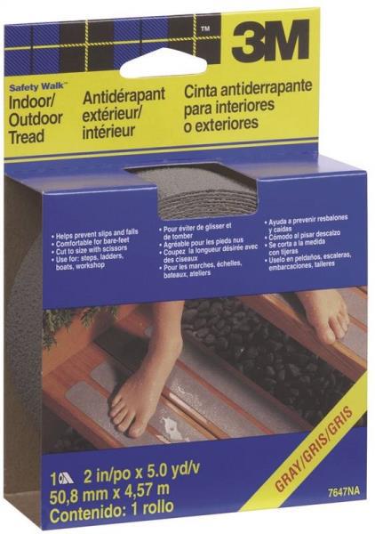3M 7647NA Safety Tread 2 X 15 Ft Anti-Slip Tread Gray