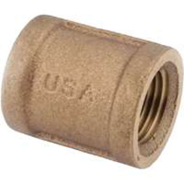 Anderson Metal Corp 738103-08 Brass Pipe Coupling 1/2 In