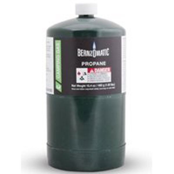 Bernzomatic 322418 Propane Cylinder 16.4 Oz Disposable Steel