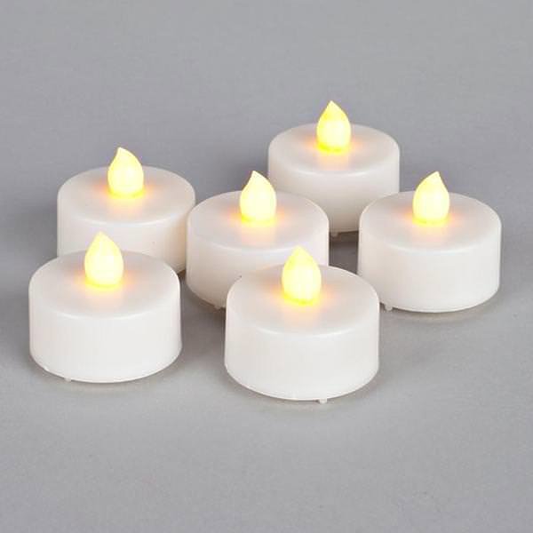 Gerson Company 23097 Tealight Set 6Pc LED Battery Operated