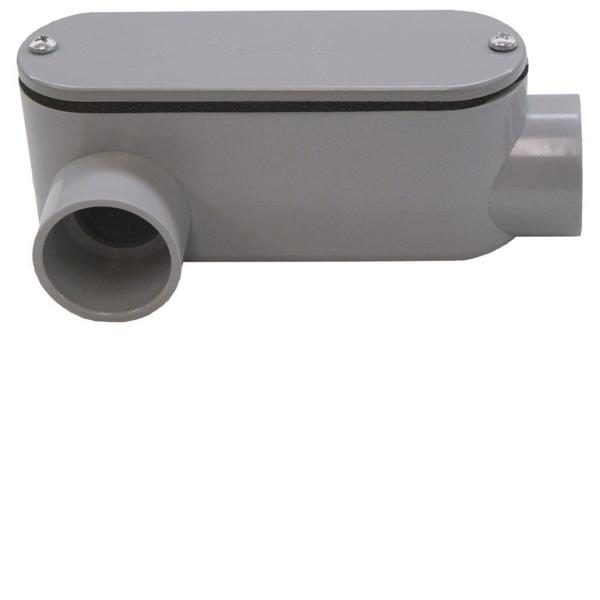 Cantex 5133650U Access Fitting 1 2 Type LR PVC Gray