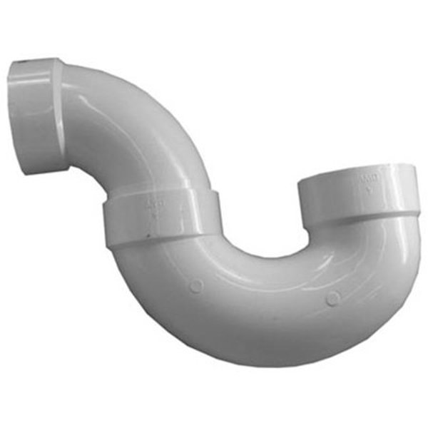 Genova Products 78540 P-Trap 4 In PVC Schedule 40 Without Cleanout