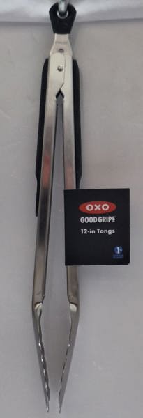 OXO INTERNATIONAL 28581 Locking Tongs 12 In Stainless Steel