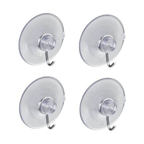 National Hardware N259-945/V2524 Clear Suction Cup 2 L Base Steel Hook