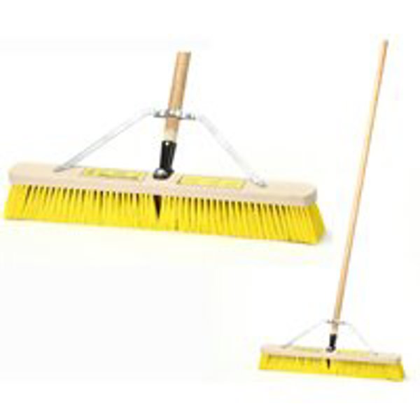 Simple Spaces 1434AJOR Push Broom with Brace Medium