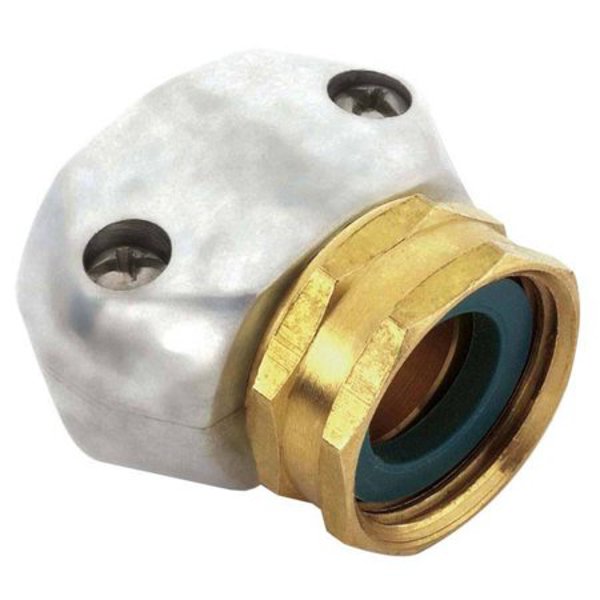 Gilmour MFG 801014-1001 Hose Mender Female Coupler 5/8 and 3/4 Inch Zinc