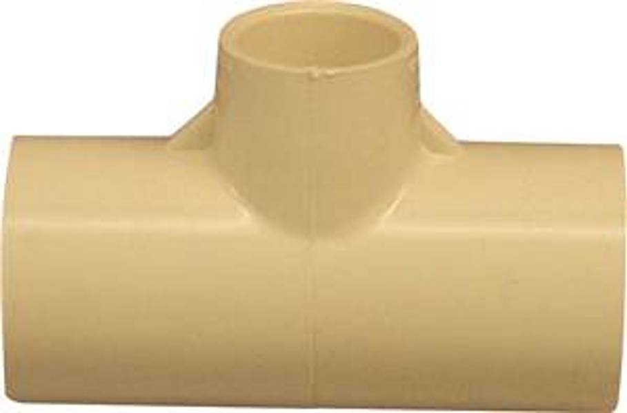 Genova Products T00180D Red CPVC Pipe Fitting 3/4 In x 3/4 In x 1/2 In Reducing Schedule 40