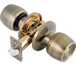 V1900MAUS5 Entry Lockset Malaga Antique Brass