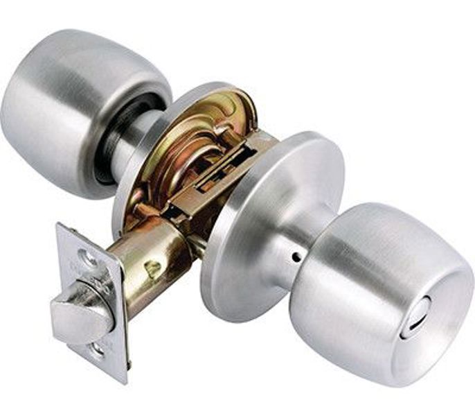 Toledo & Co Inc V1920MAUS32D Privacy Lockset Stainless Steel