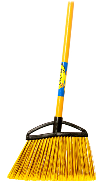 Fiori 328987 Large Soft Angle Broom with Wooden Handle Blue