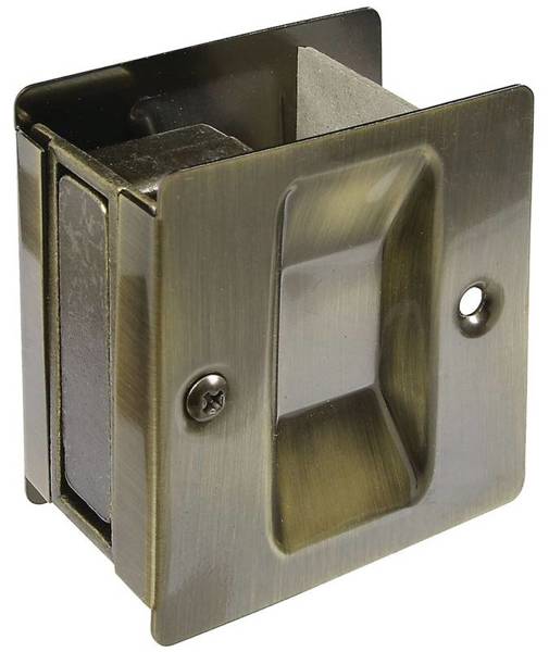 National Hardware V1950 Pocket Door Pull Aluminum Black