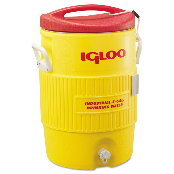 Igloo Corporation 451 Water Cooler with Tap 5 Gal Capacity Red and Yellow Poly