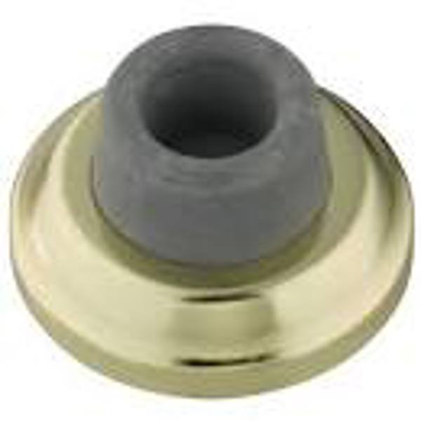 National Hardware N215-855 Wall Door Stop Solid Brass Brass